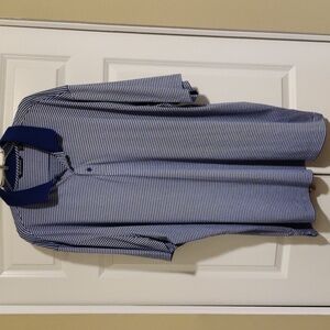 3XL collared stripe dress shirt